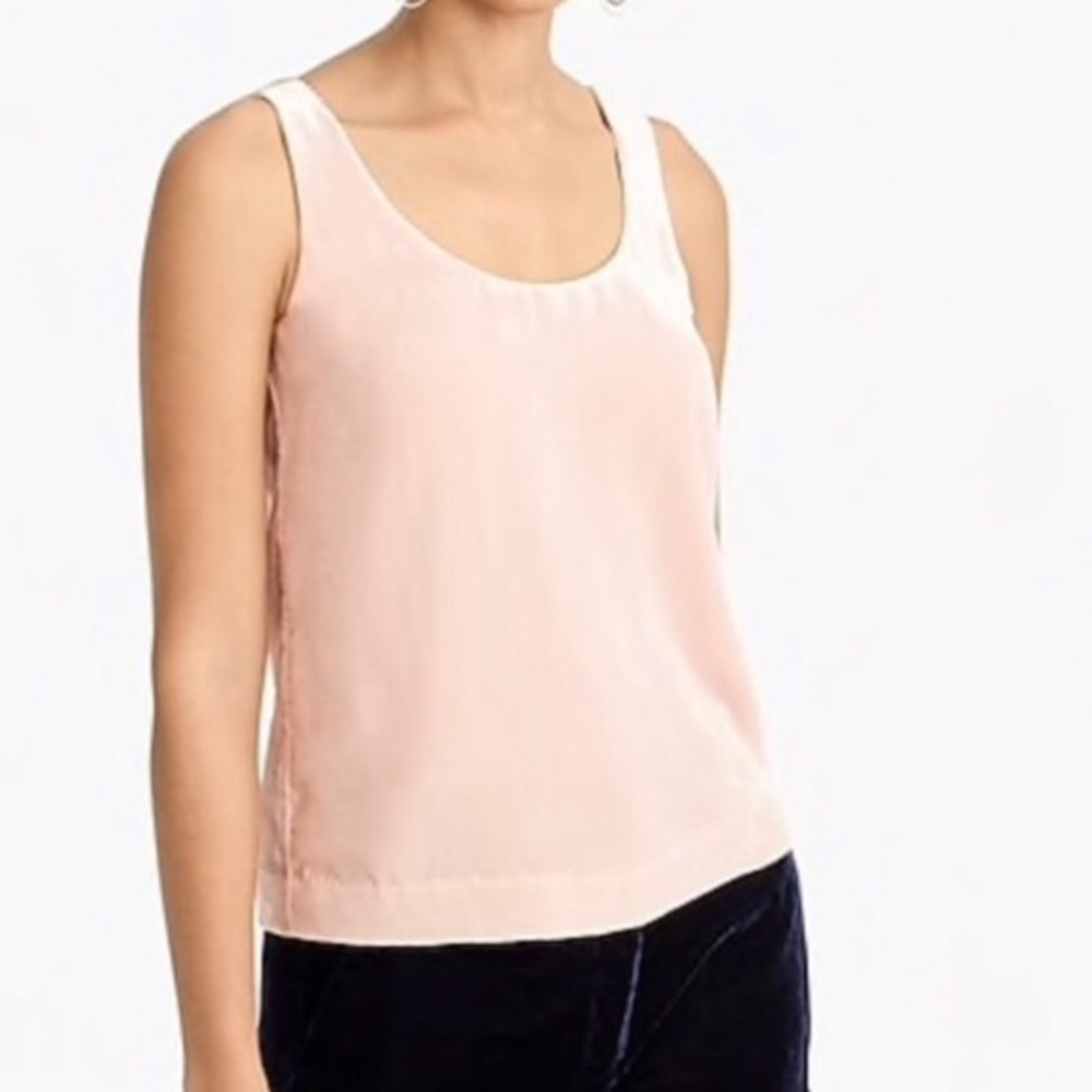 J. Crew Velvet Tank Subtle Pink